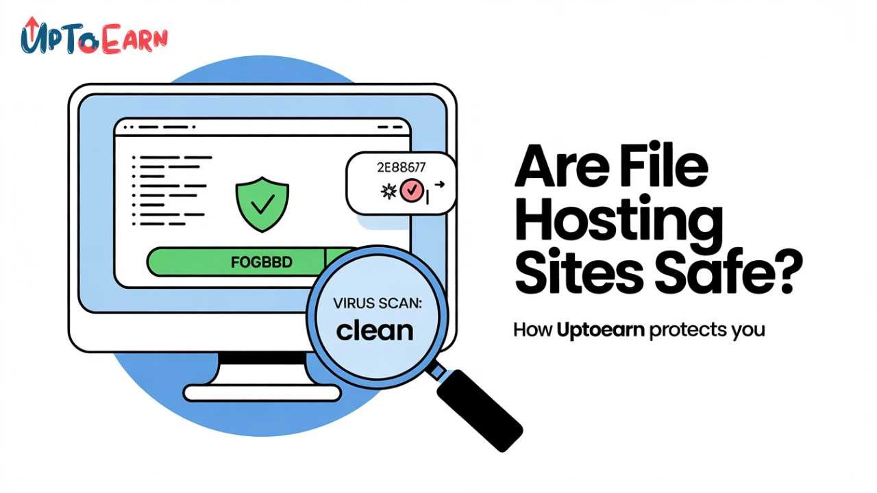Are File Hosting Sites Safe? How UptoEarn Protects Downloaders